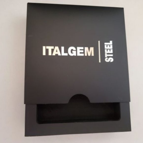 ITALGEM STEEL Men Rose Gold Plated Steel Bracelet.